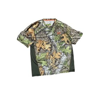 Under Armour Men's HeatGear Scent Control RealTree Camo Shirt Size XL